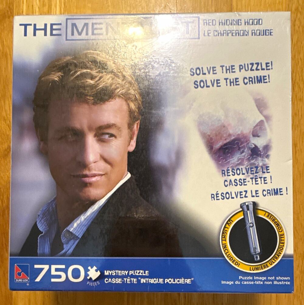 Sure-Lox The Mentalist 750-Piece Mystery Jigsaw Puzzle w/ UV Light